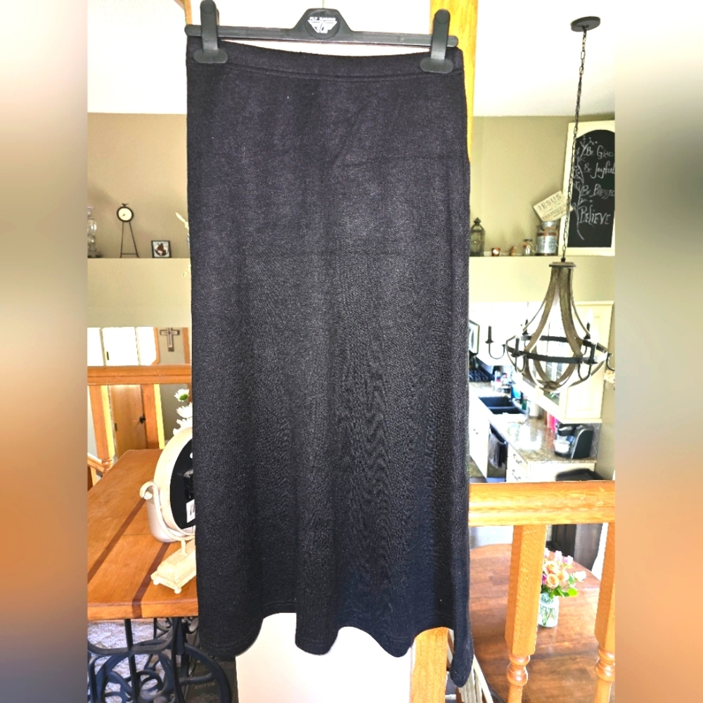 OGL Black A-Line High-Low Maxi Skirt